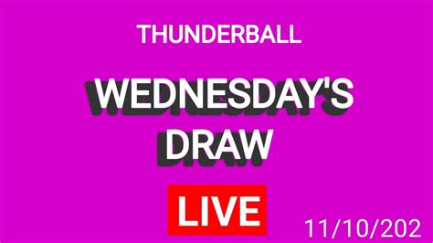 youtube thunderball live tonight|Thunderball Results: All Draws .